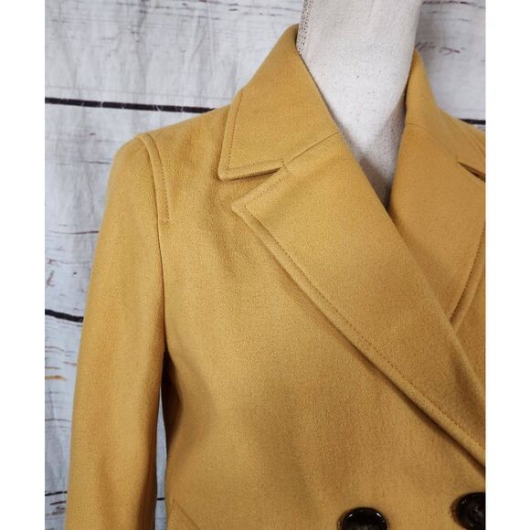 Anthropologie Cartonnier Luisa Marigold Cropped Wool Pea Coat Size XS - Picture 5 of 8